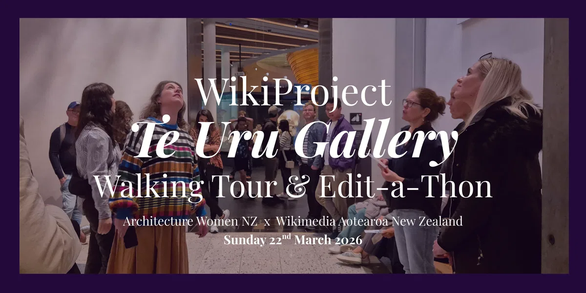 Banner AW NZ Wikiproject Te Uru Gallery Walking Tour Edit a thon