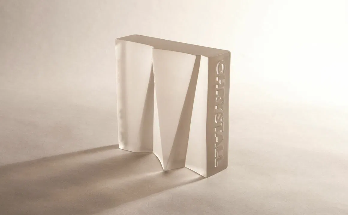 Chrystall award sculpture