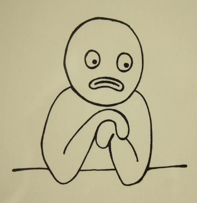 Anxious manclose